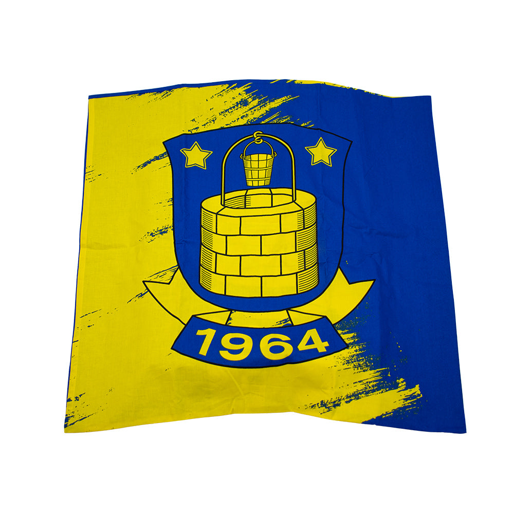 Brøndby Sengesæt Blå/Gul m.Logo 140*200cm