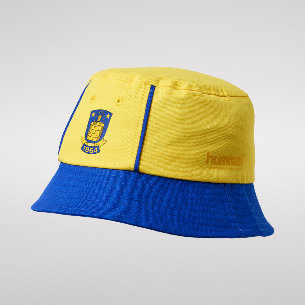 Brøndby X Hummel Bøllehat Gul/Blå med Logo