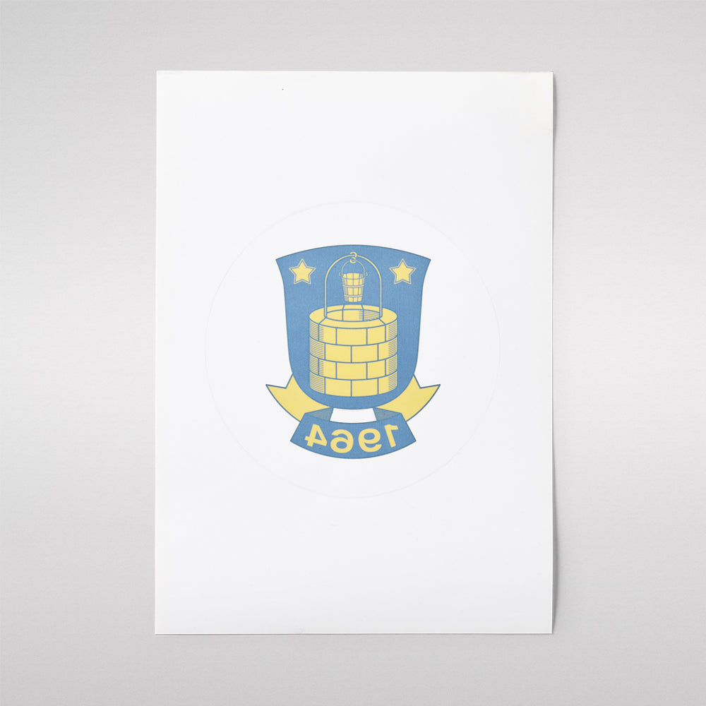 Brøndby Klistermærke spejlvendt logo