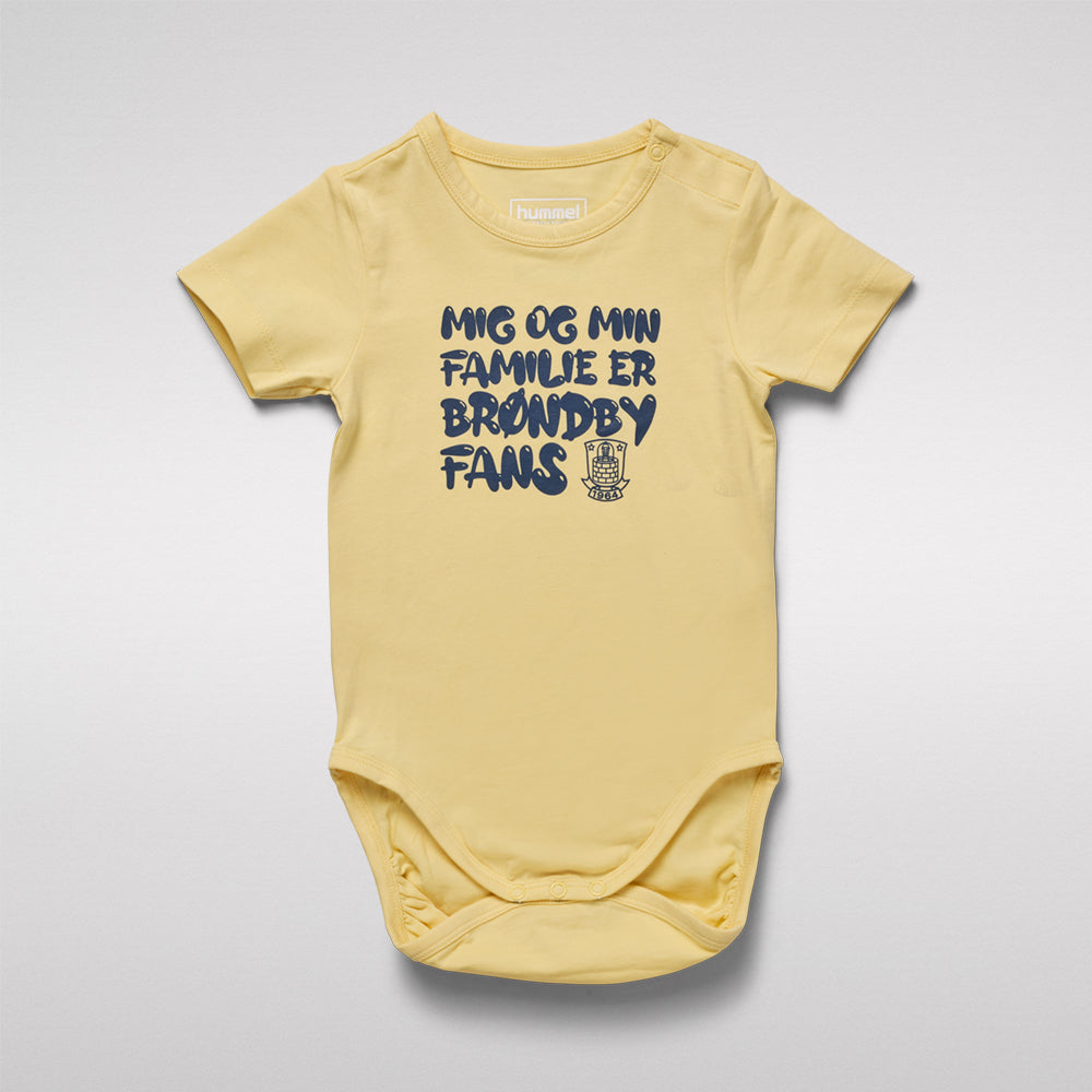 Brøndby X Hummel Body S/S Gul - Min Familie