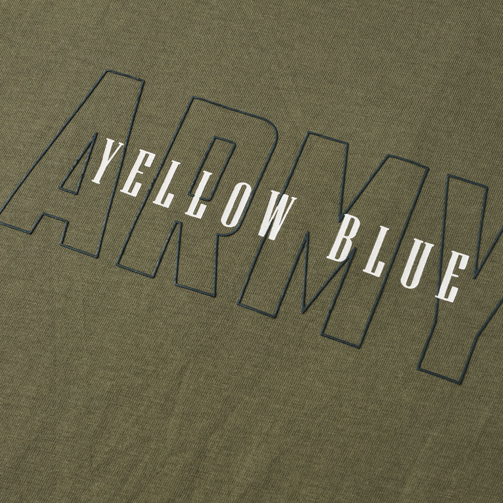 Brøndby Casual T-shirt Yellow Blue Army