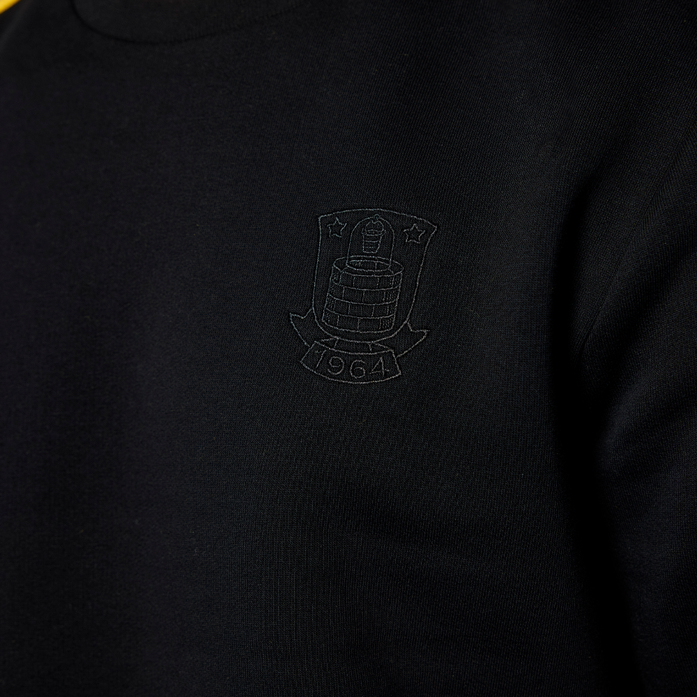 Sweatshirt Sort m. logo/striber
