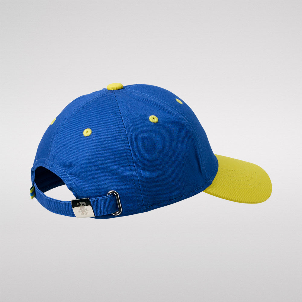 Cap - Blå/Gul med logo Børn