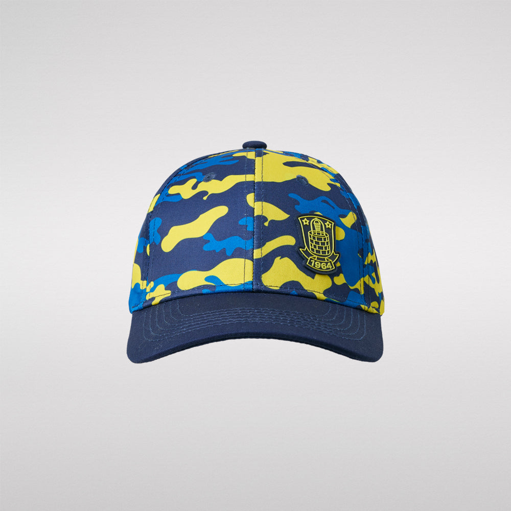 Cap - Gul og blå camo Børn