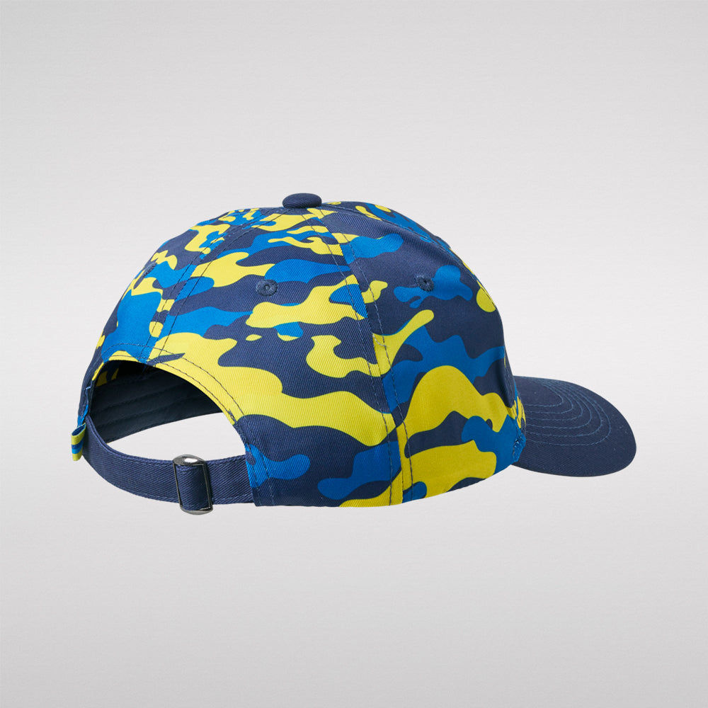 Cap - Gul og blå camo Børn