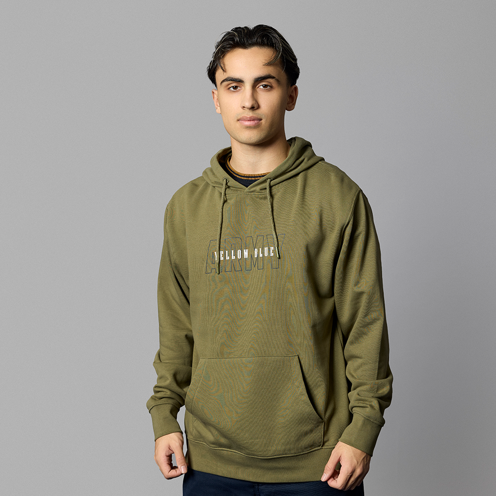 Brøndby Casual Hættetrøje Yellow Blue Army