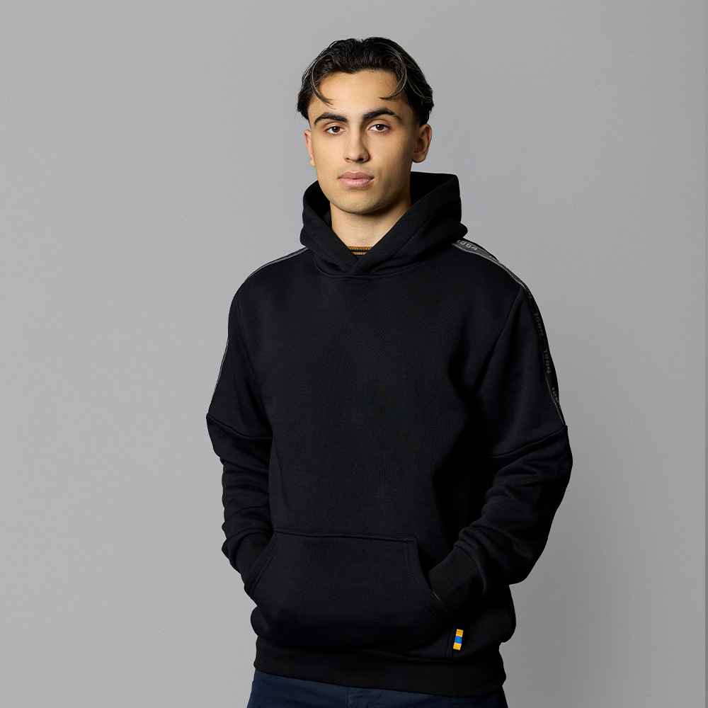 Hættetrøje Sort m. 1964 Bånd