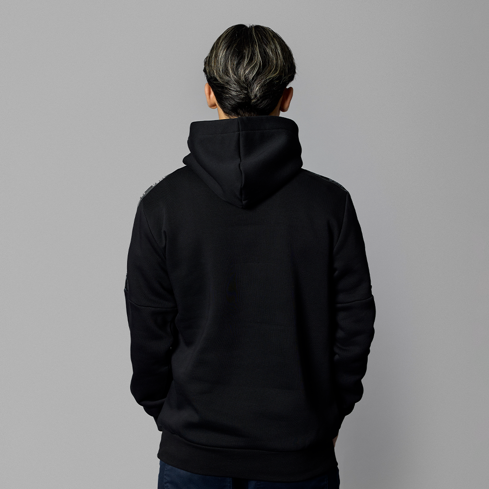 Hættetrøje Sort m. 1964 Bånd