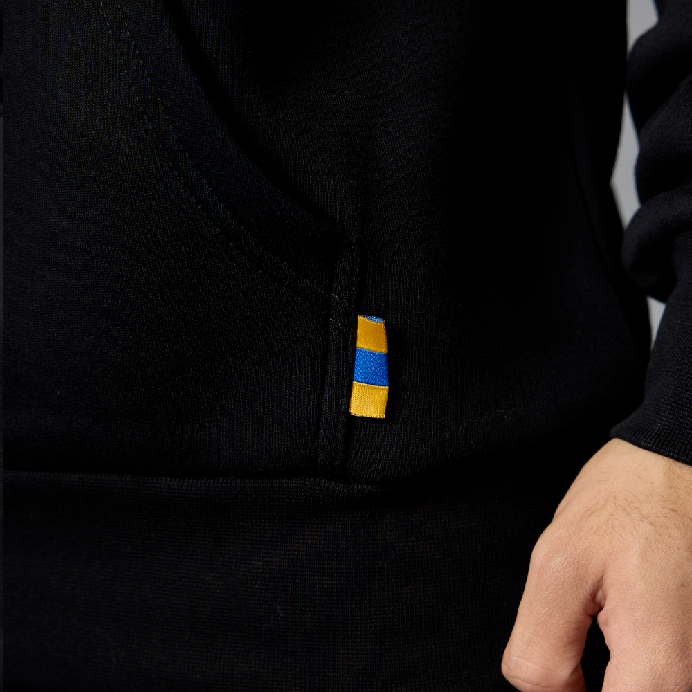 Hættetrøje Sort m. 1964 Bånd