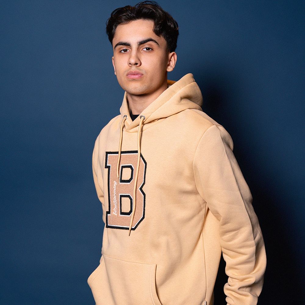 Hættetrøje Beige med B
