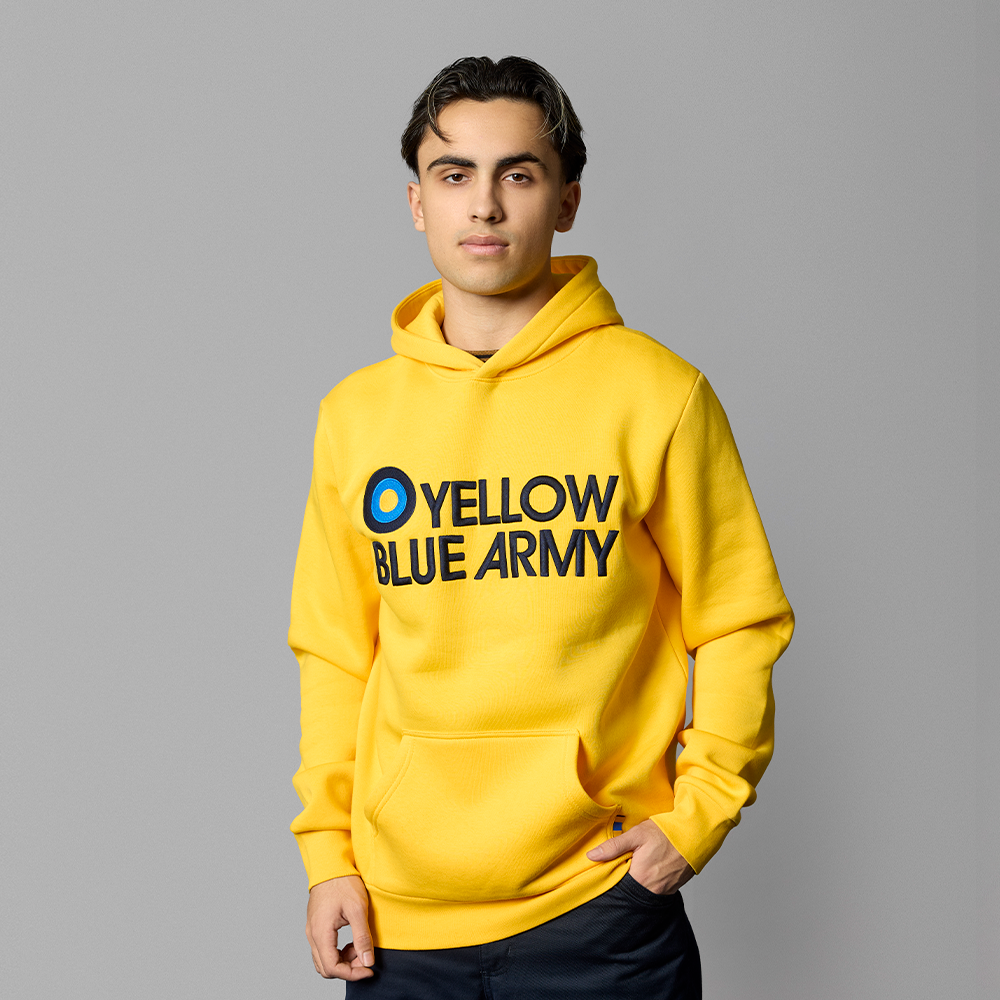 Hættetrøje Gul med YBA Børn