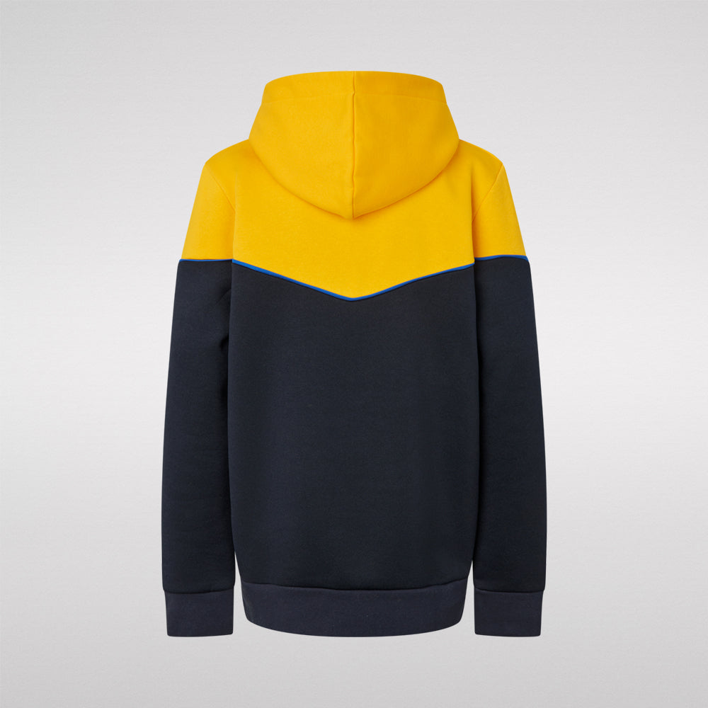 Hættetrøje Gul/Navy med Logo Børn