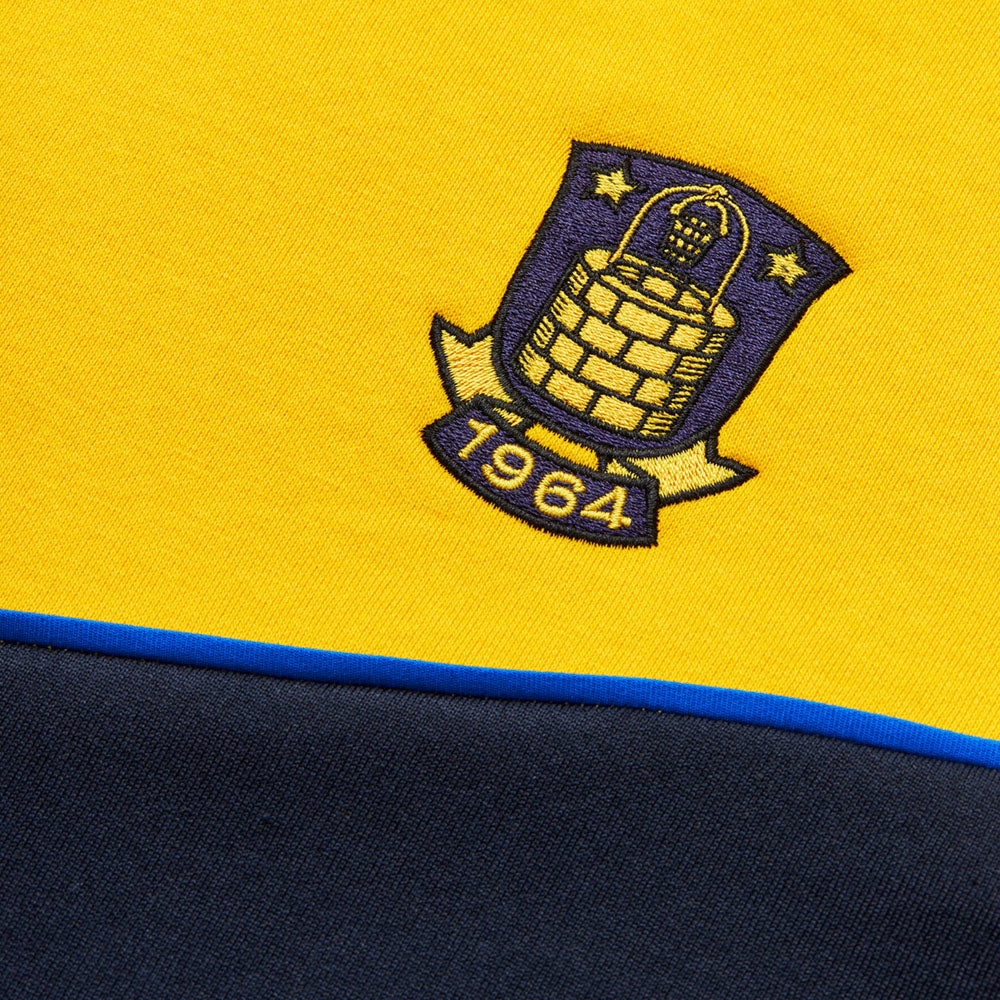 Hættetrøje Gul/Navy med Logo Børn