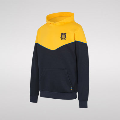Hættetrøje Gul/Navy med Logo