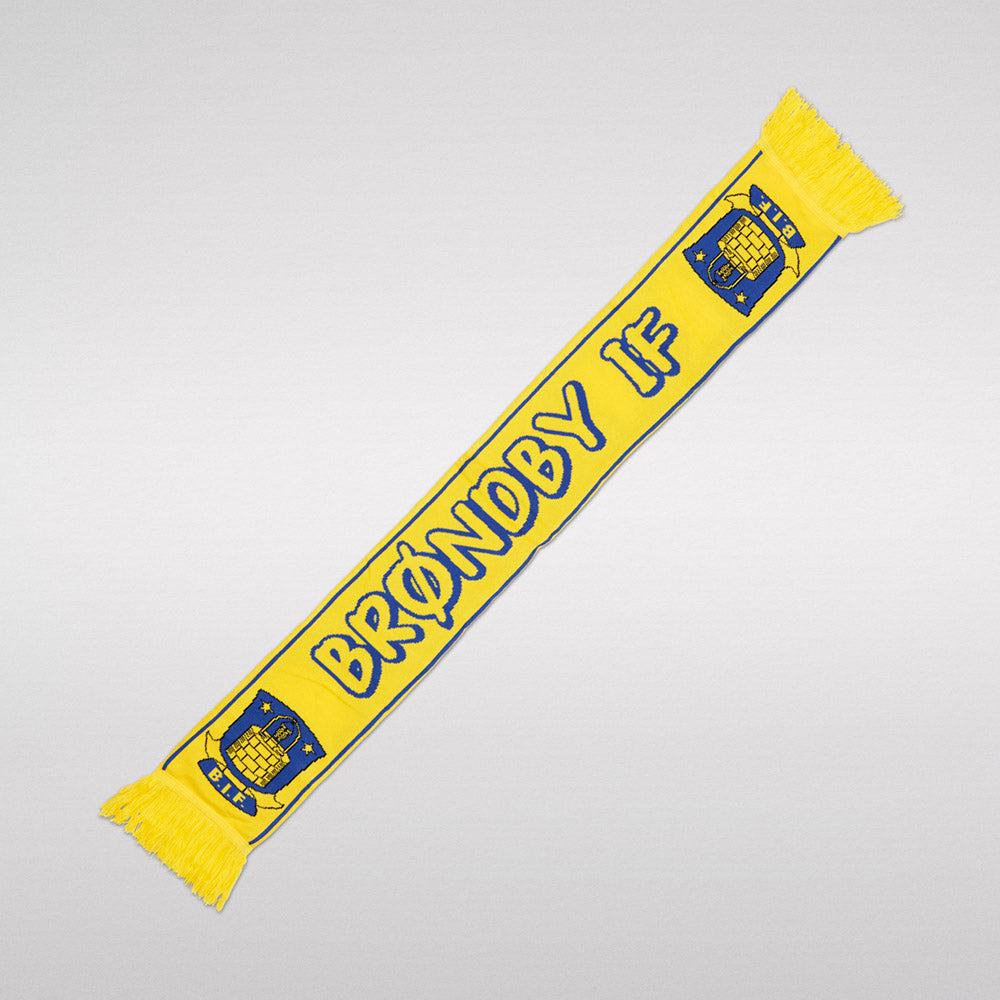 Halstørklæde til børn - Gul m. Brøndby IF