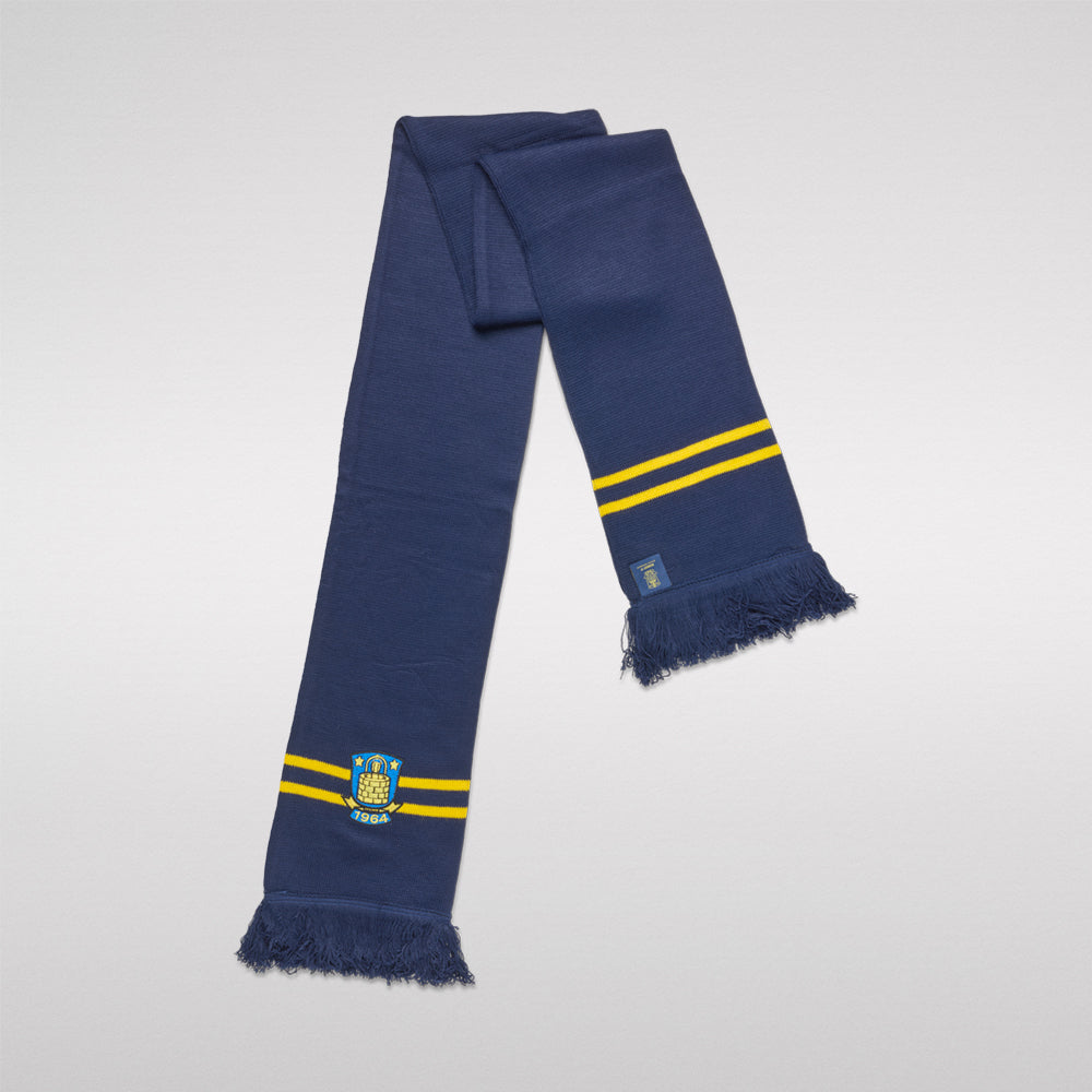 Halstørklæde – Navy m. Broderet Logo