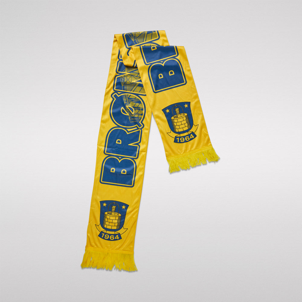 Halstørklæde – Poly Gul Brøndby IF