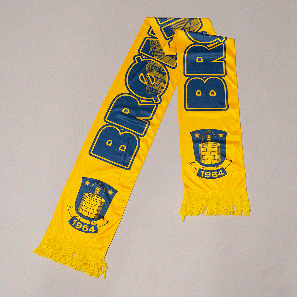 Halstørklæde – Poly Gul Brøndby IF
