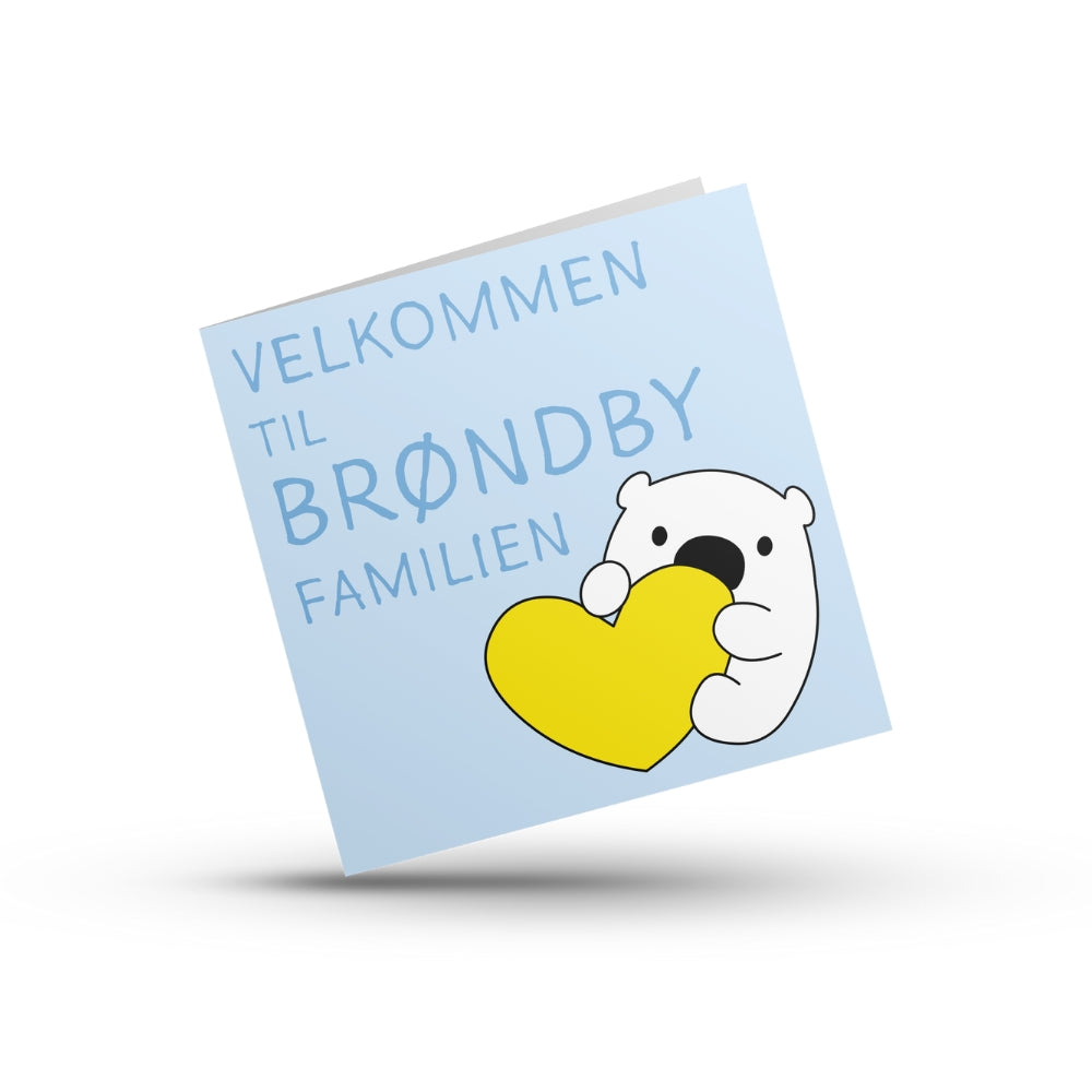 Brøndby Festkort 14,5 x 14,5 cm
