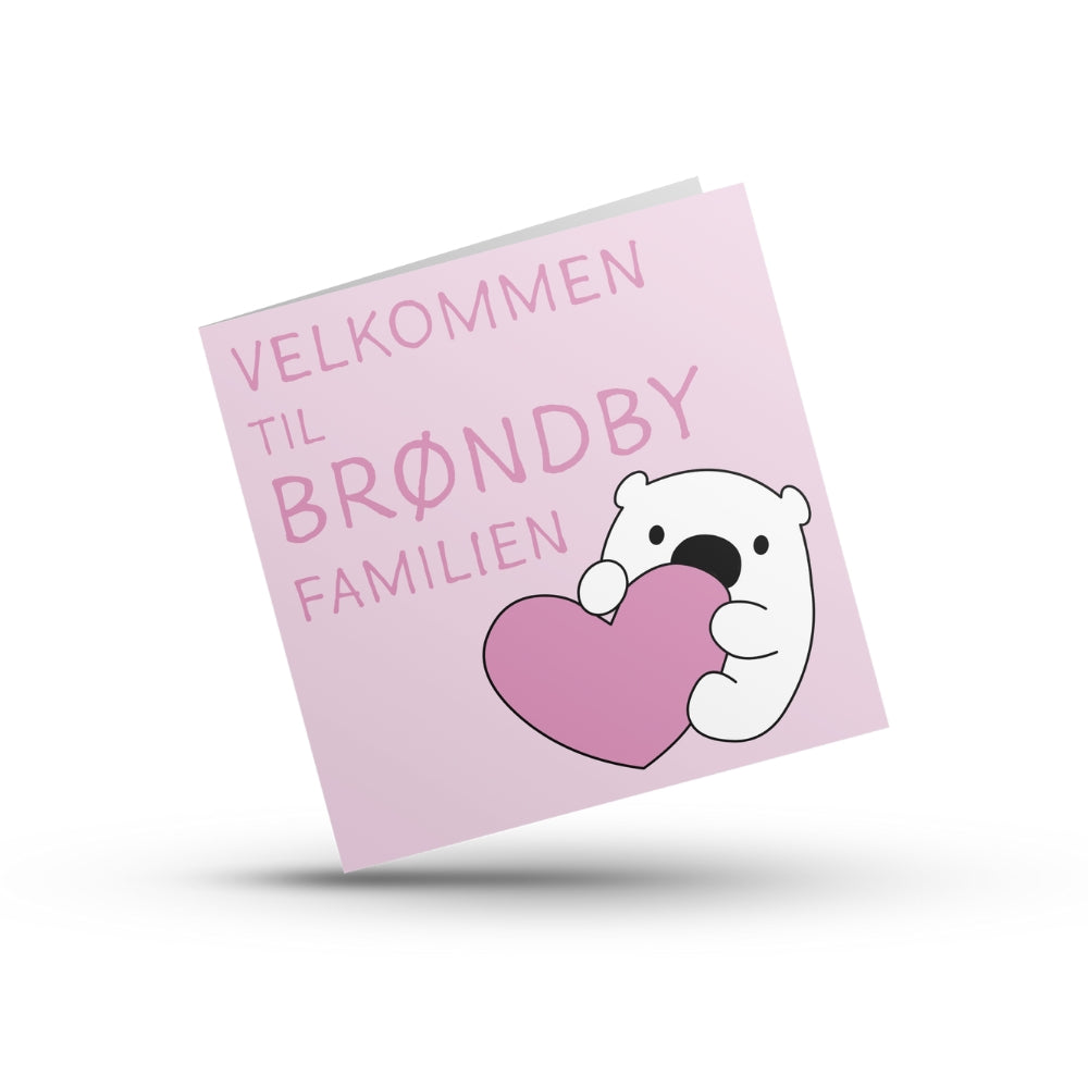 Brøndby Festkort 14,5 x 14,5 cm