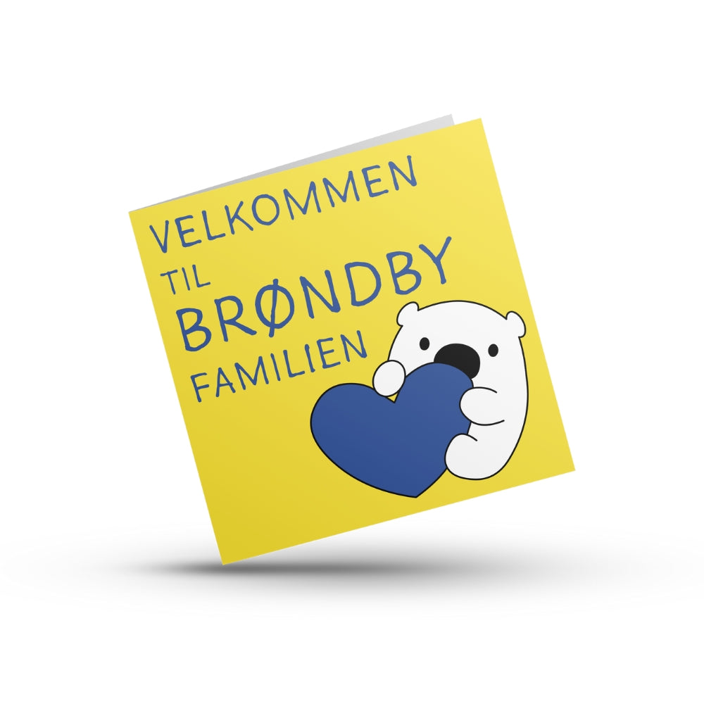 Brøndby Festkort 14,5 x 14,5 cm