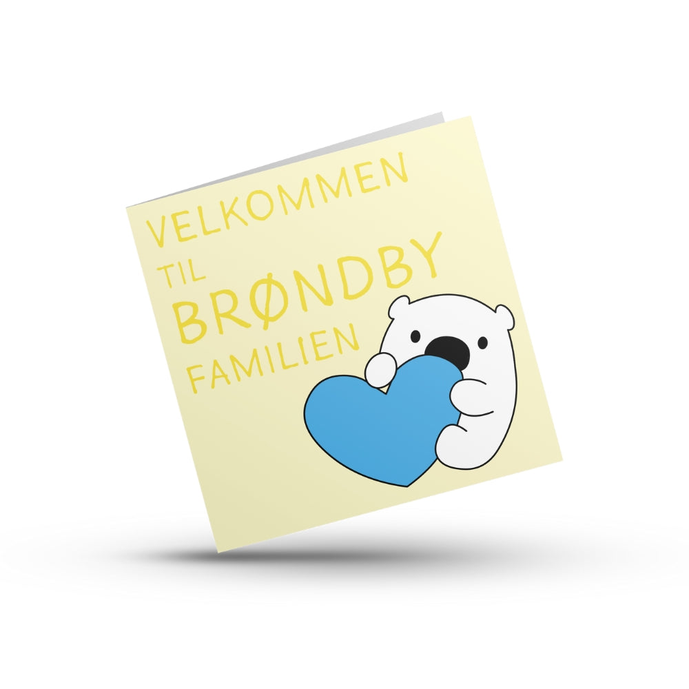 Brøndby Festkort 14,5 x 14,5 cm