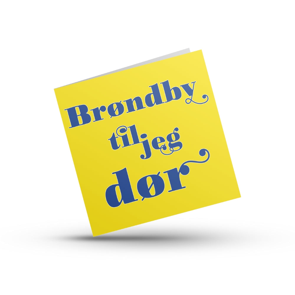 Brøndby Festkort 14,5 x 14,5 cm