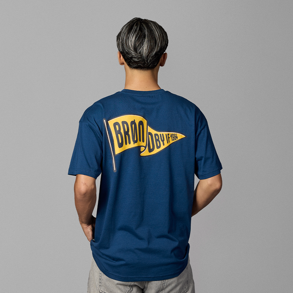 T-shirt - Blå med 1964/Flag