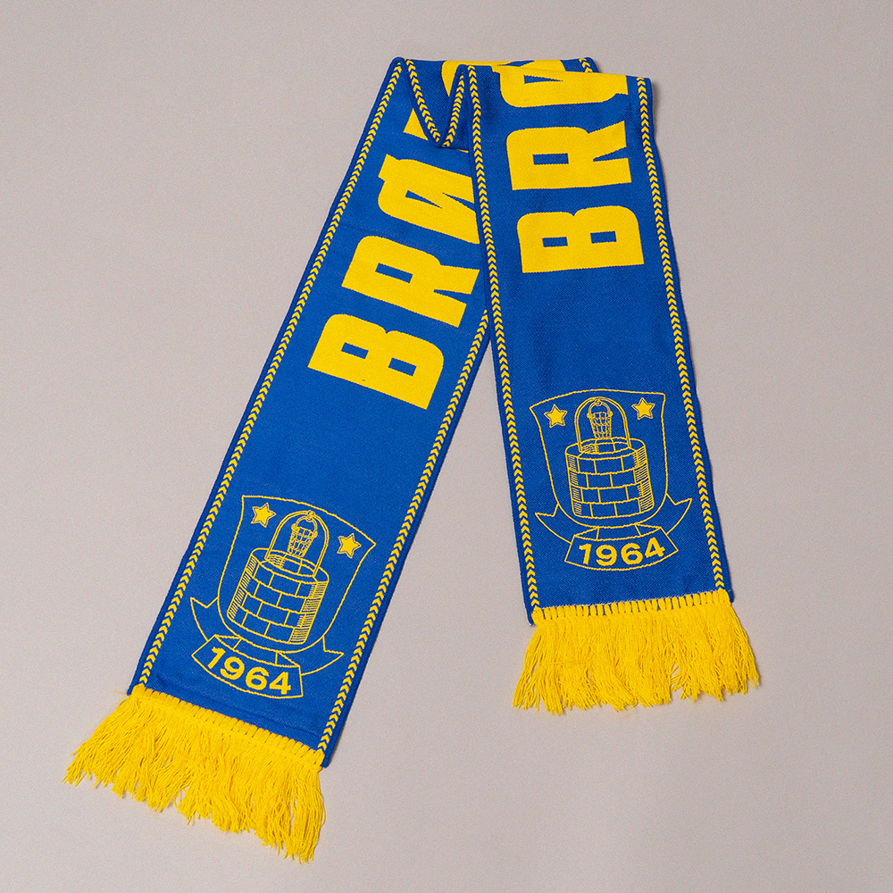 Halstørklæde Hummel Blå/Gul Logo streg