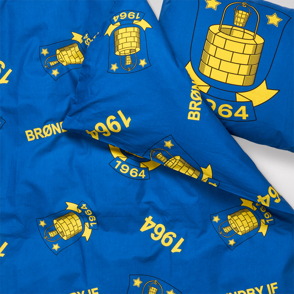 Sengesæt - Junior Blåt m/logo 100x140cm