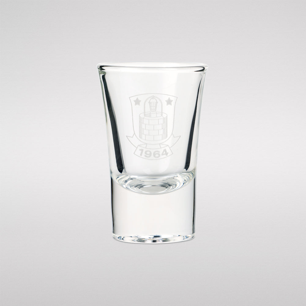 Shotsglas med Brøndby logo