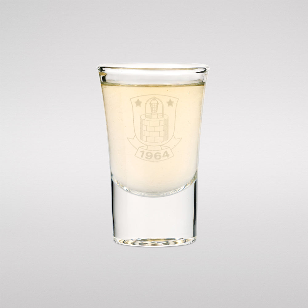 Shotsglas med Brøndby logo