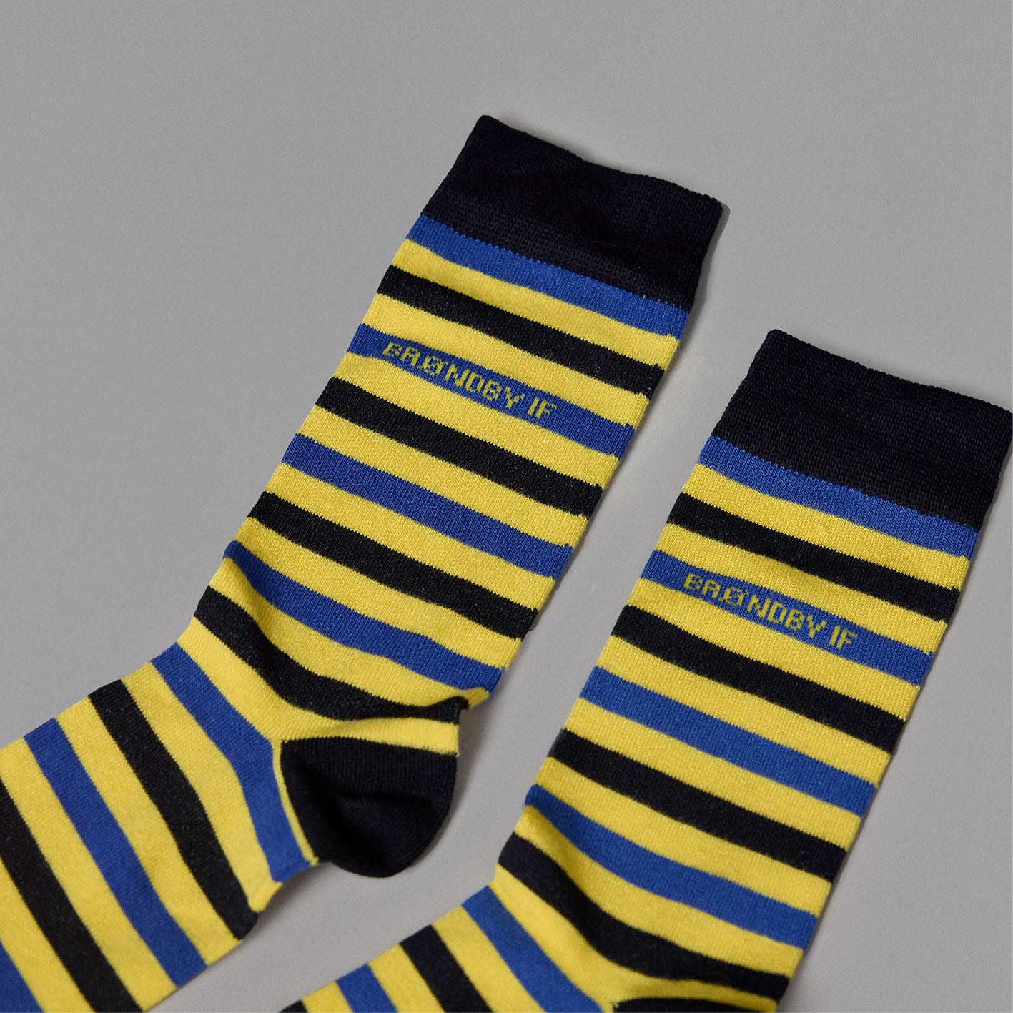 Brøndby Casual 2-pak sokker Navy/Striber
