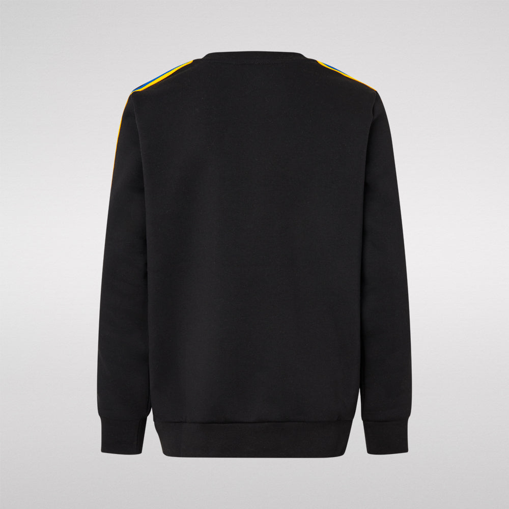 Sweatshirt Sort m. logo/striber Børn