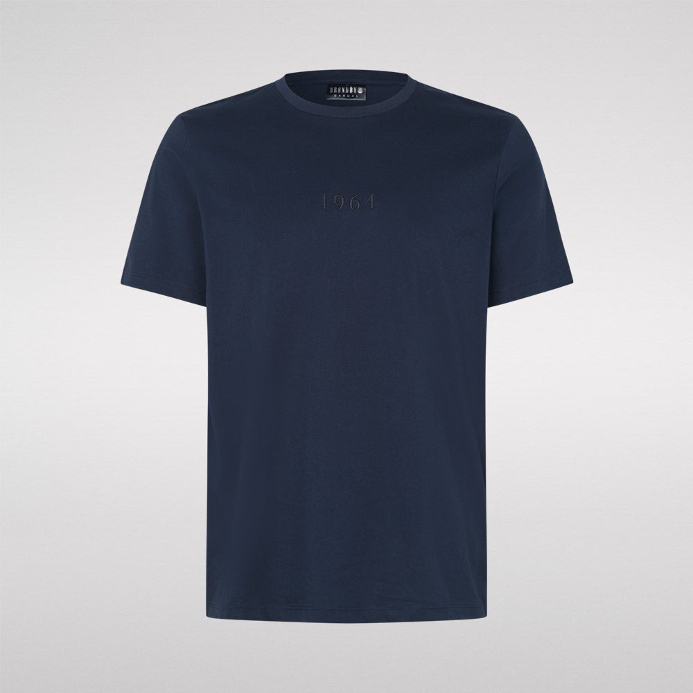 Brøndby Casual T-shirt Navy med 1964