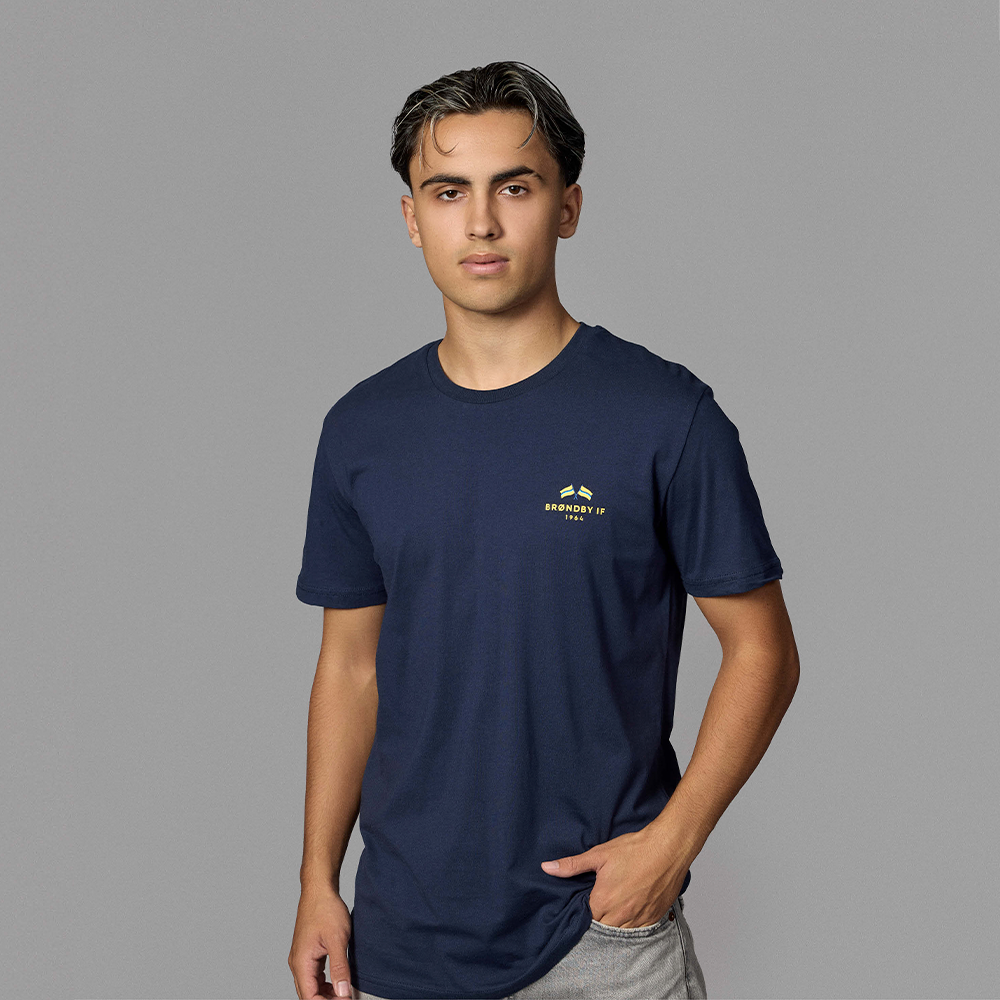 T-shirt Navy m. flag