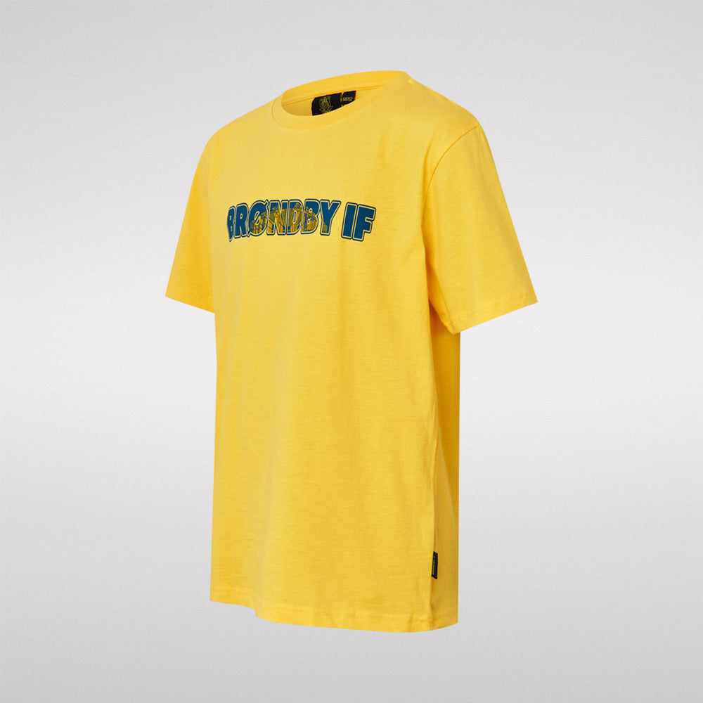 T-shirt – Gul Brøndby IF Børn