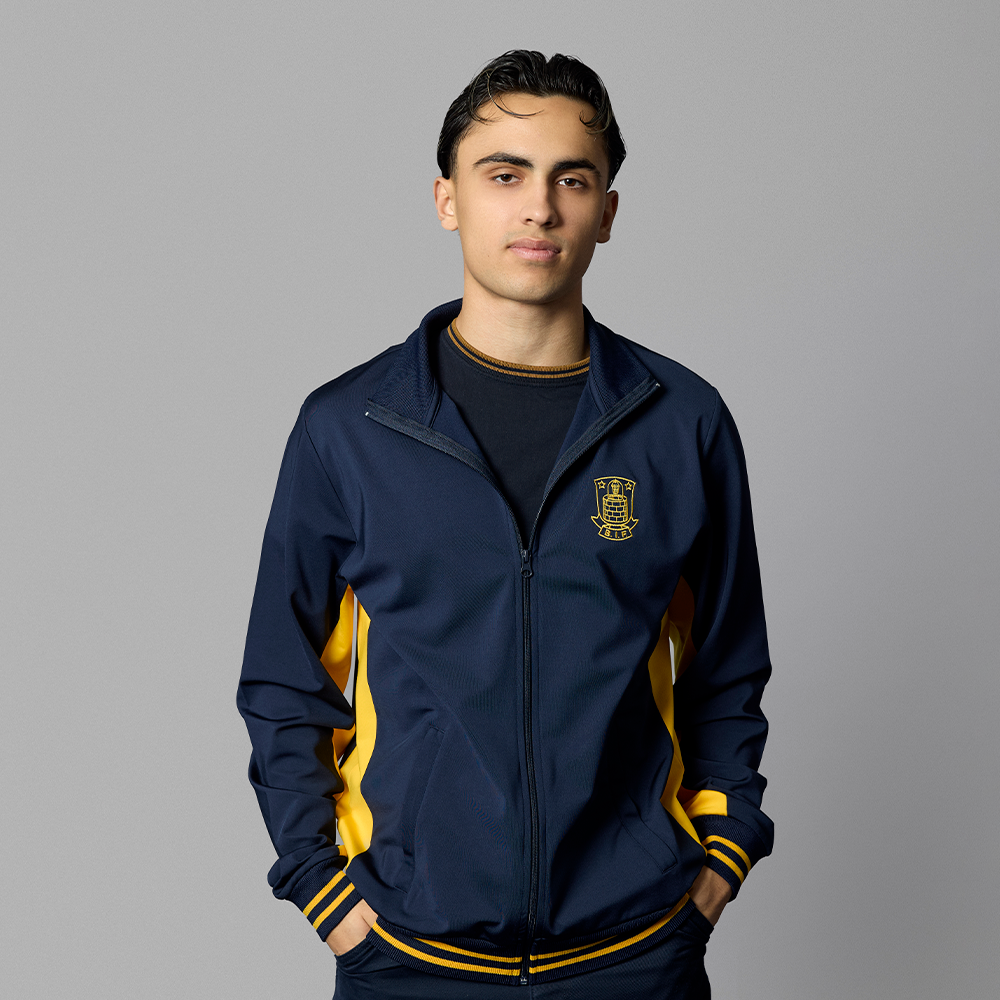 WCT Tracktop Navy m. BIF Logo Børn