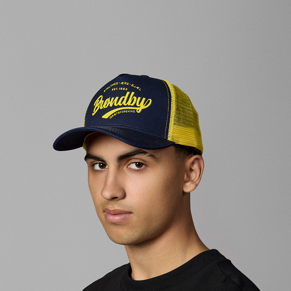 Cap – Trucker Gul med Brøndby IF