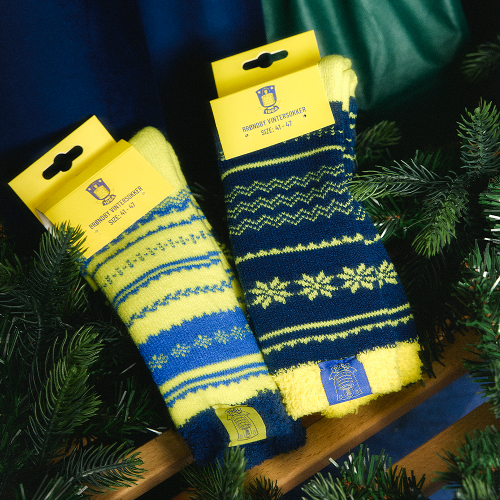 Vintersokker Gul/Blå