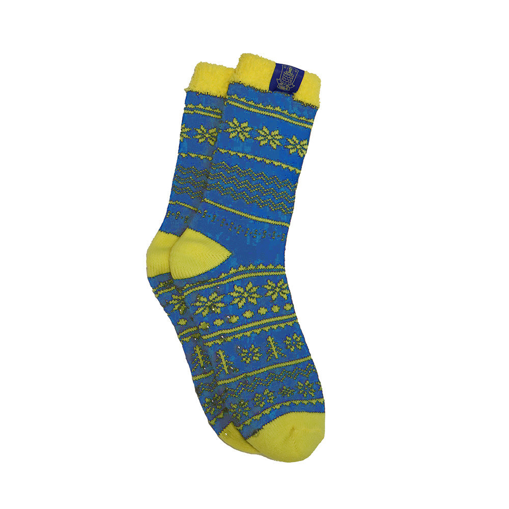 Vintersokker Blå/Gul