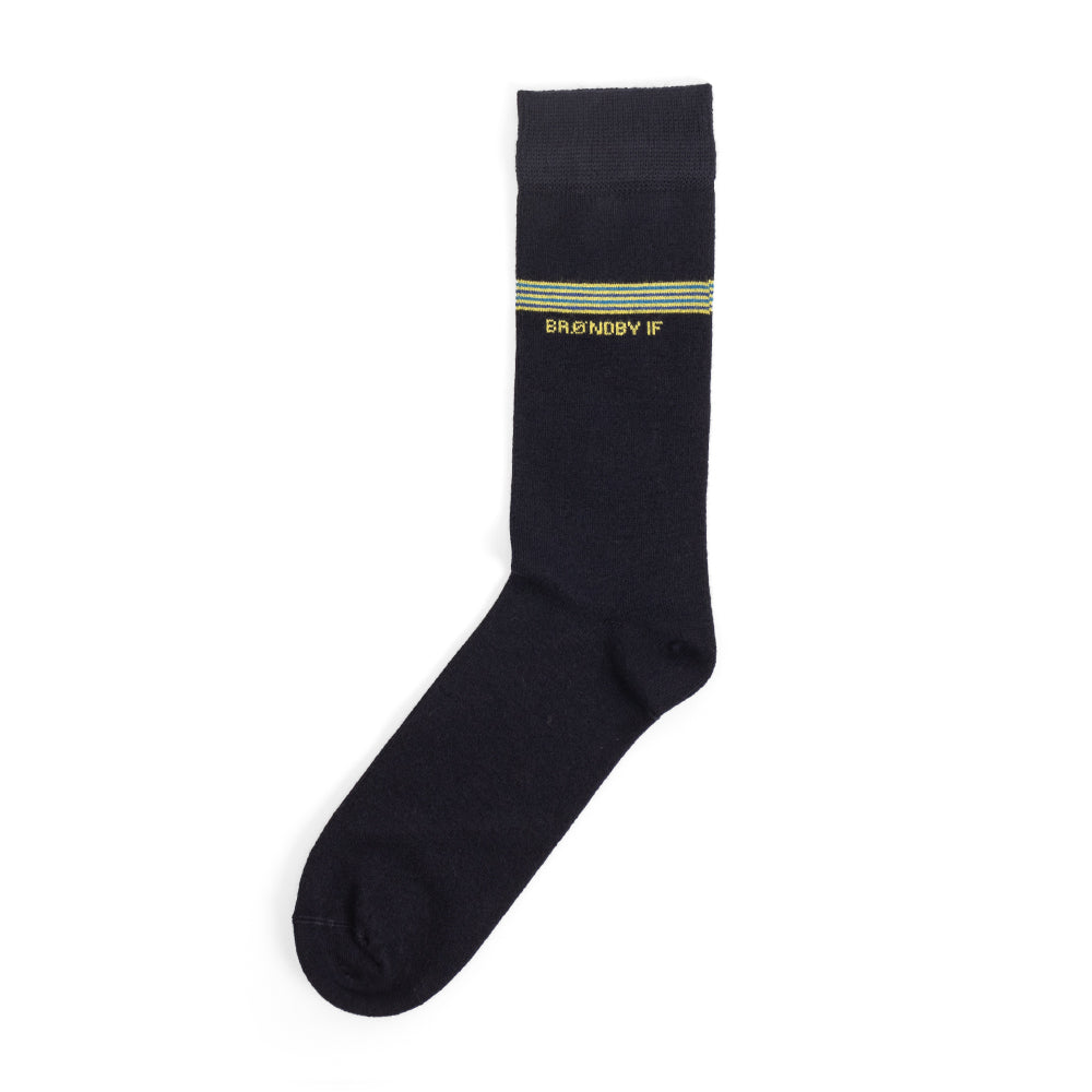 Brøndby Strømper 2-pak sort/navy