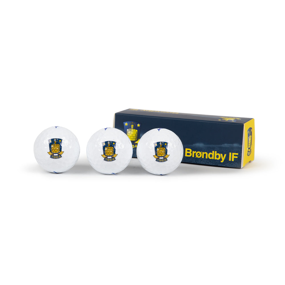 Golfbolde 3pak med logo