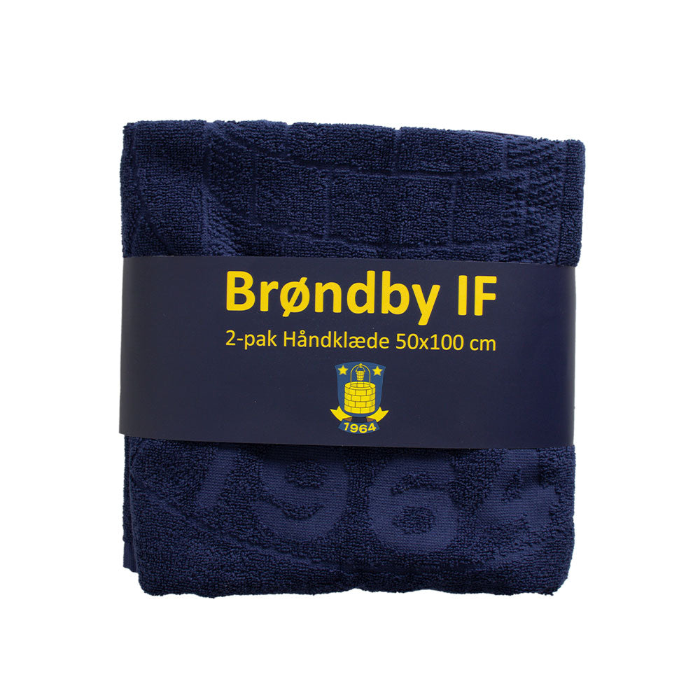 Brøndby 2-pak Håndklæde Navy 50x100cm